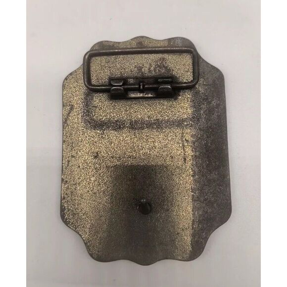 VINTAGE AMERICA'S HEROE'S NEVADA FIRE DEPT BRASS BELT BUCKLE - Picture 6 of 6